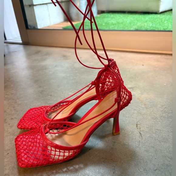 Bottega Veneta Stretch Sandals in color tomato size 39 - Picture 4 of 7